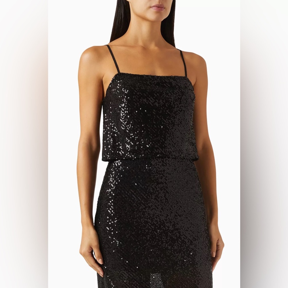 Enza Costa - Black Sequin Cami - Size XS/0 - NWOT!